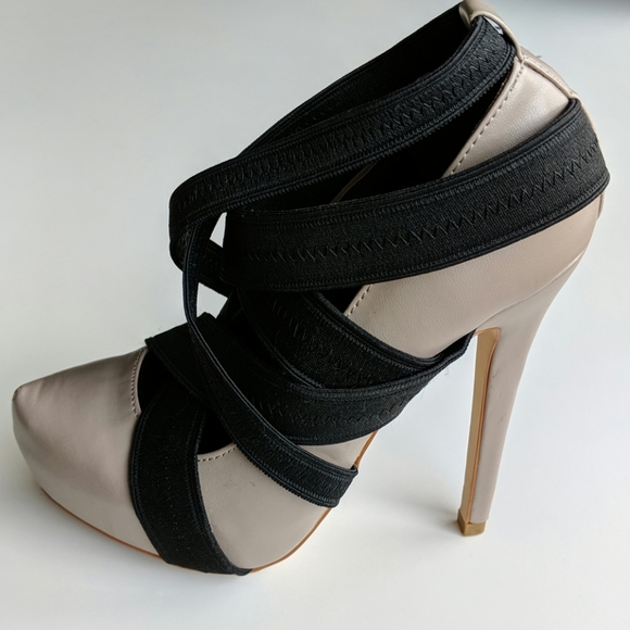 Colin Stuart Elastic Wrap Pumps - Picture 2 of 5